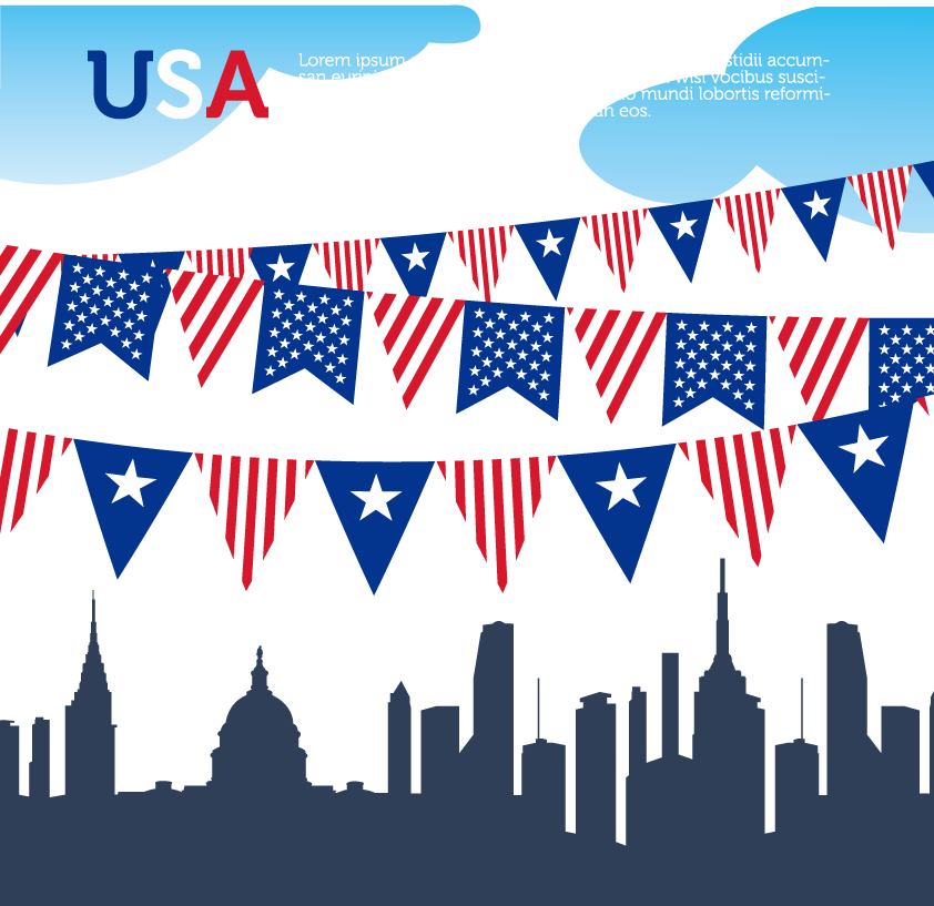 United Of States Flag Text The Transparent PNG Image
