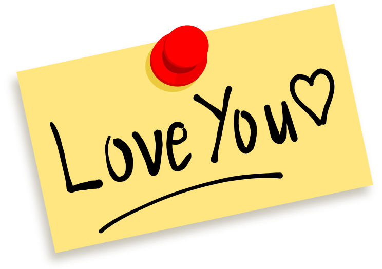 Text Love Drawing Yellow Transparent PNG Image
