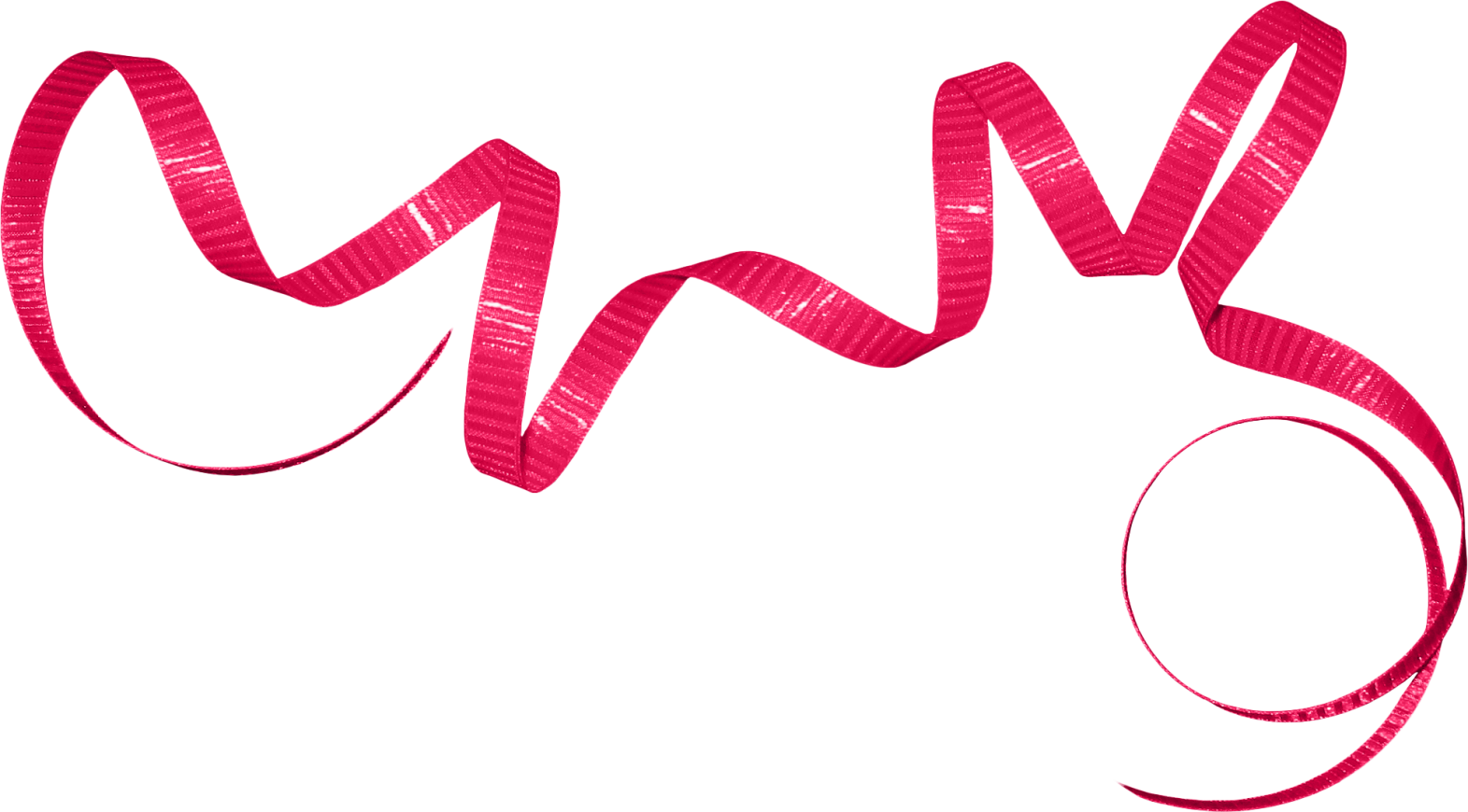 Pink Heart Printing Inkscape Ribbon Transparent PNG Image