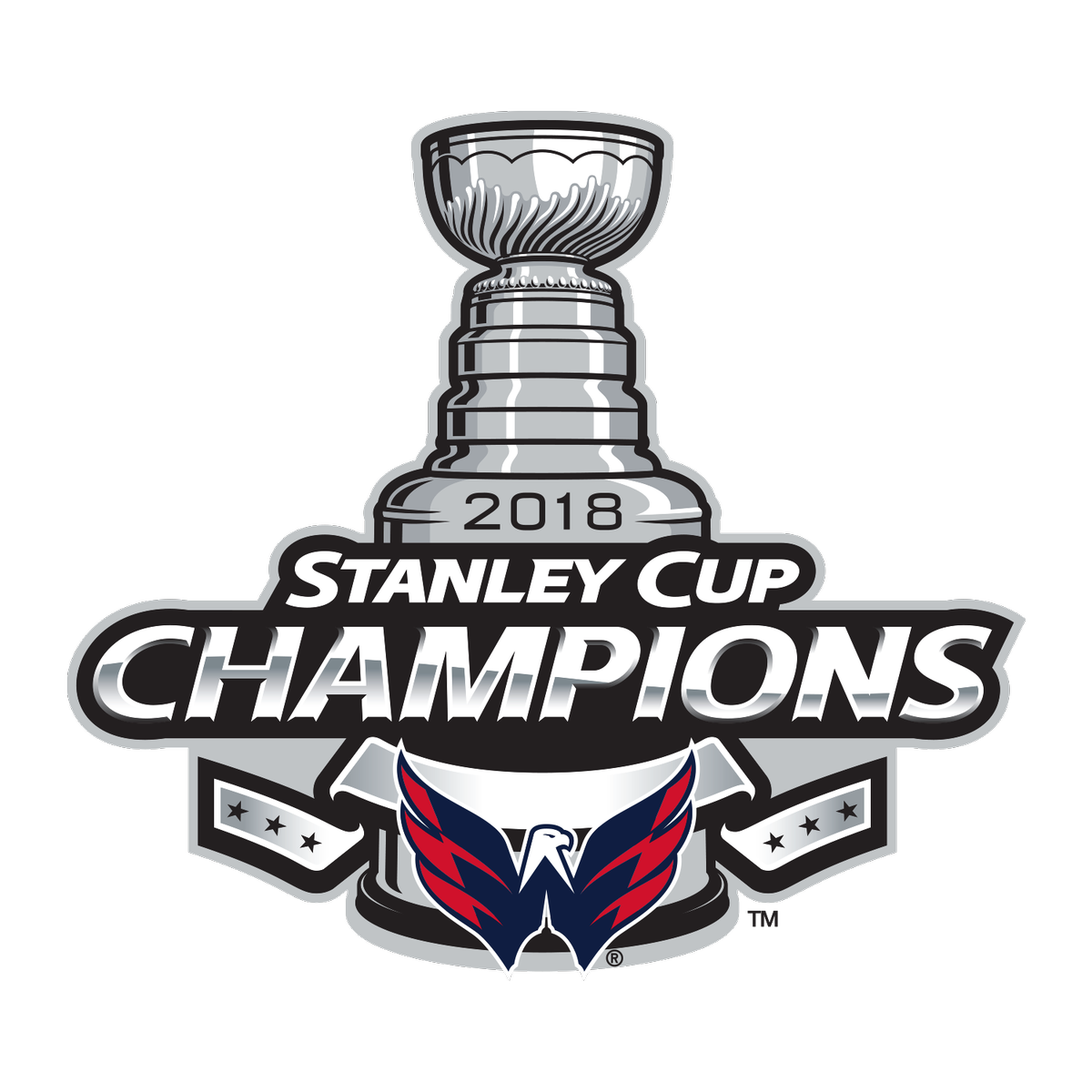 Playoffs Outerwear Cup Capitals Washington 2018 Logo Transparent PNG Image