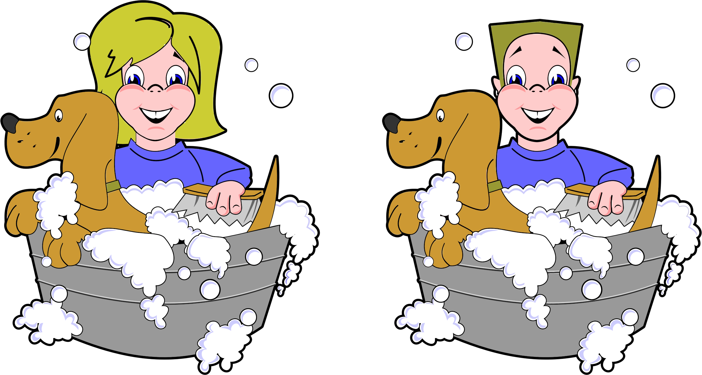 And Boy Love Dog Transparent PNG Image