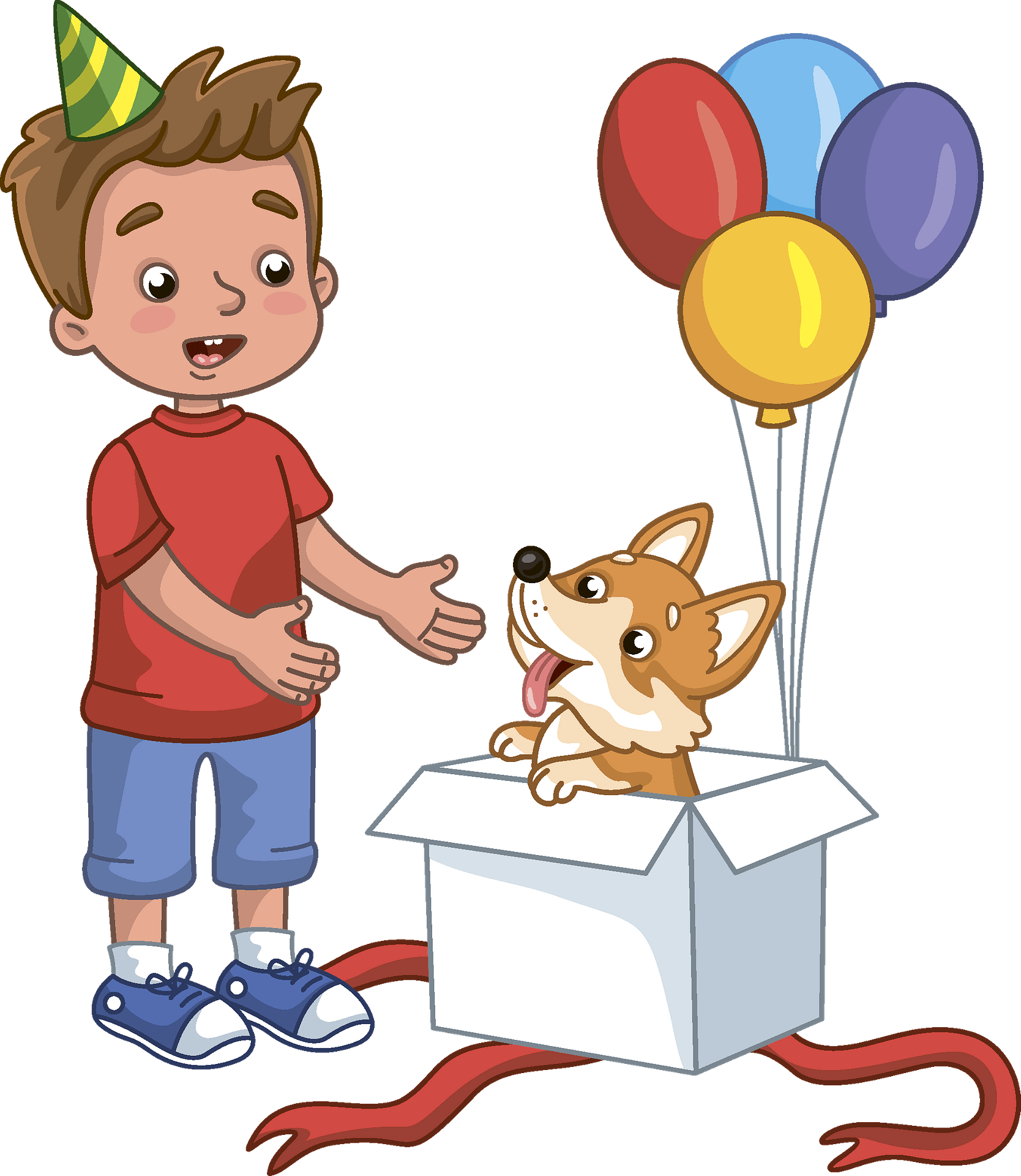 And Boy Love Dog Transparent PNG Image