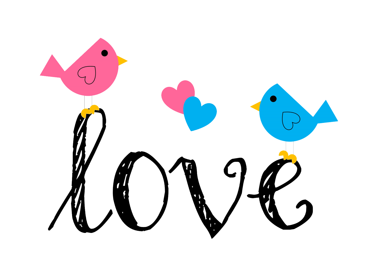 Love Birds Transparent PNG Image