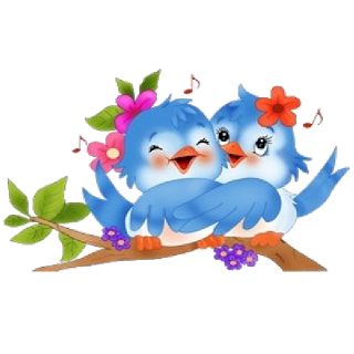 Love Birds Transparent PNG Image