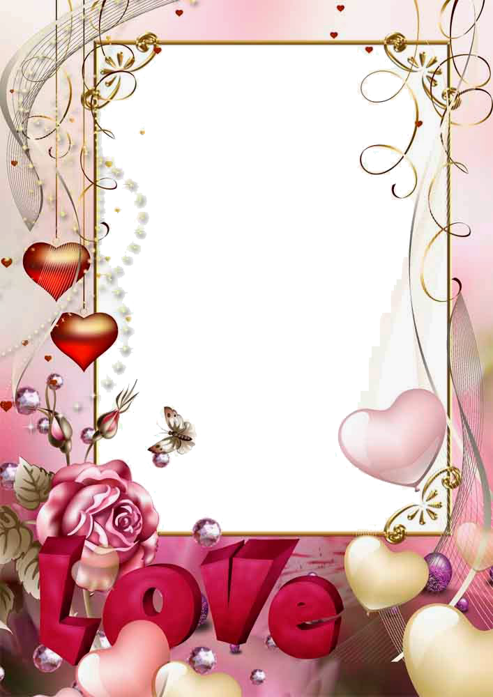 Love Frame Transparent PNG Image