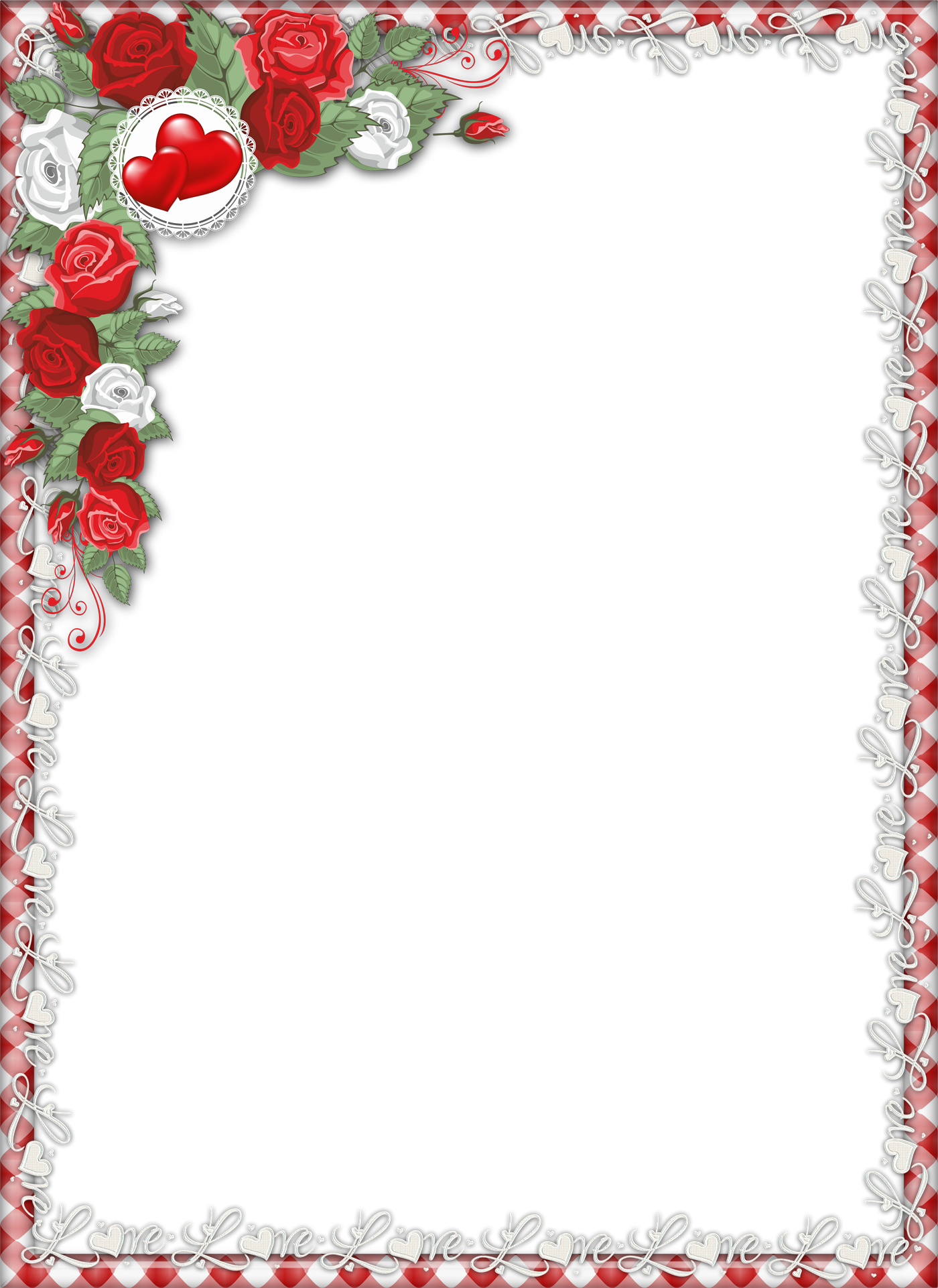 Love Frame Transparent PNG Image