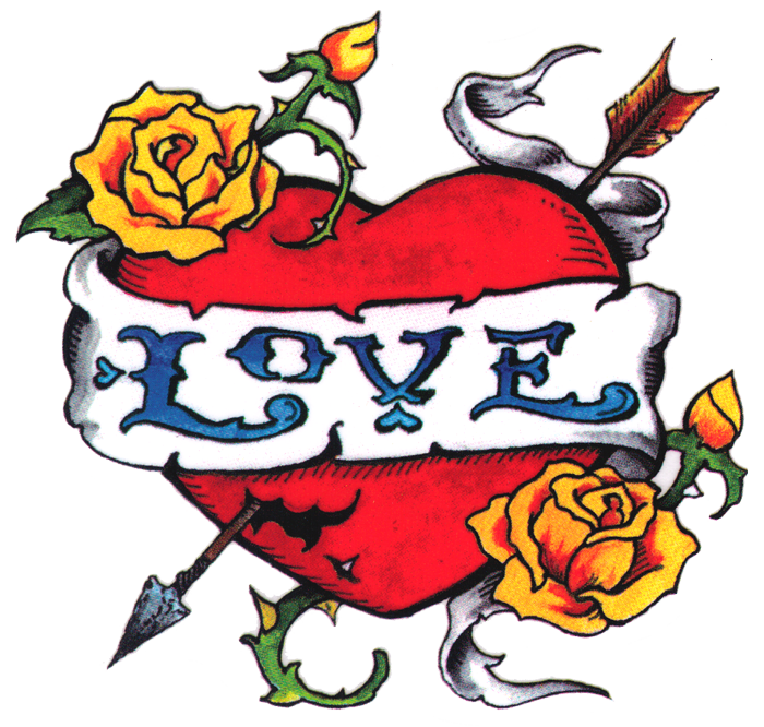 Love Tattoo Transparent PNG Image