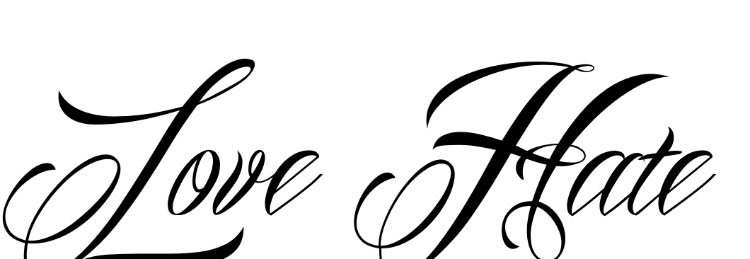 Love Tattoo Transparent PNG Image