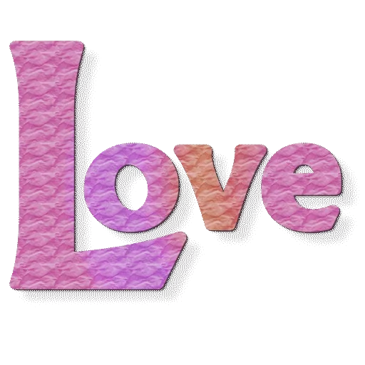 Text Love Transparent PNG Image