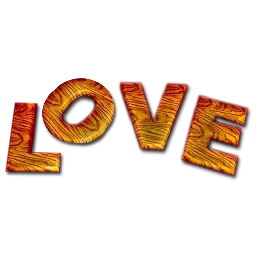 Text Love Transparent PNG Image