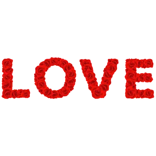Text Love Transparent PNG Image