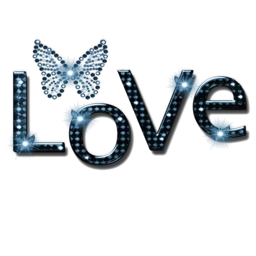 Text Love Transparent PNG Image