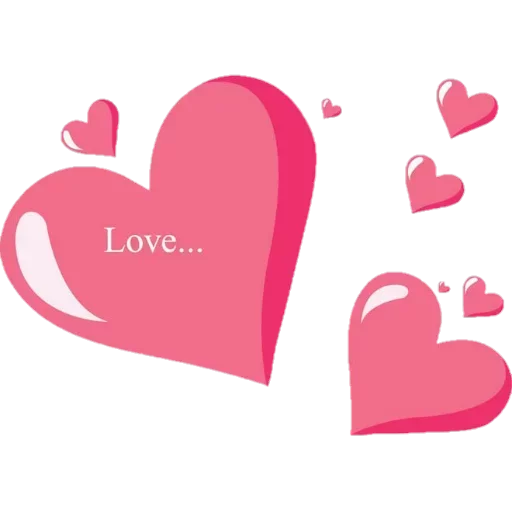 Text Love Transparent PNG Image
