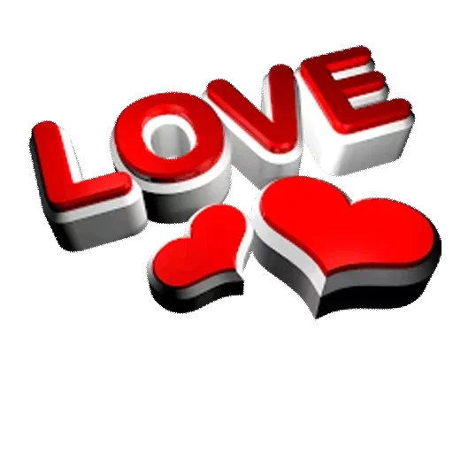 Word Love Text Transparent PNG Image