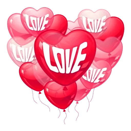 Word Love Text Transparent PNG Image