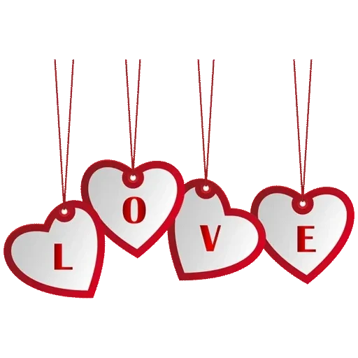Word Love Text Transparent PNG Image