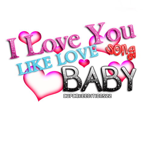 Love Text Transparent PNG Image