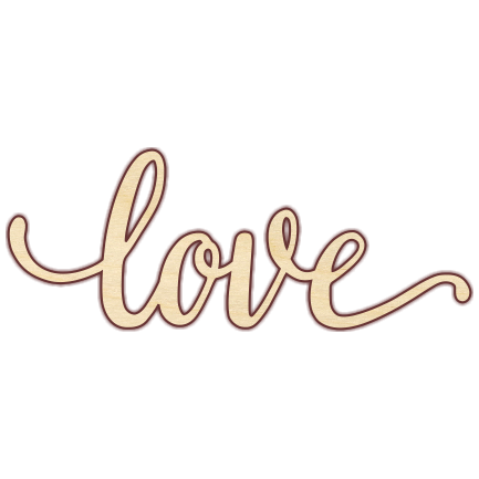 Love Wood Transparent PNG Image