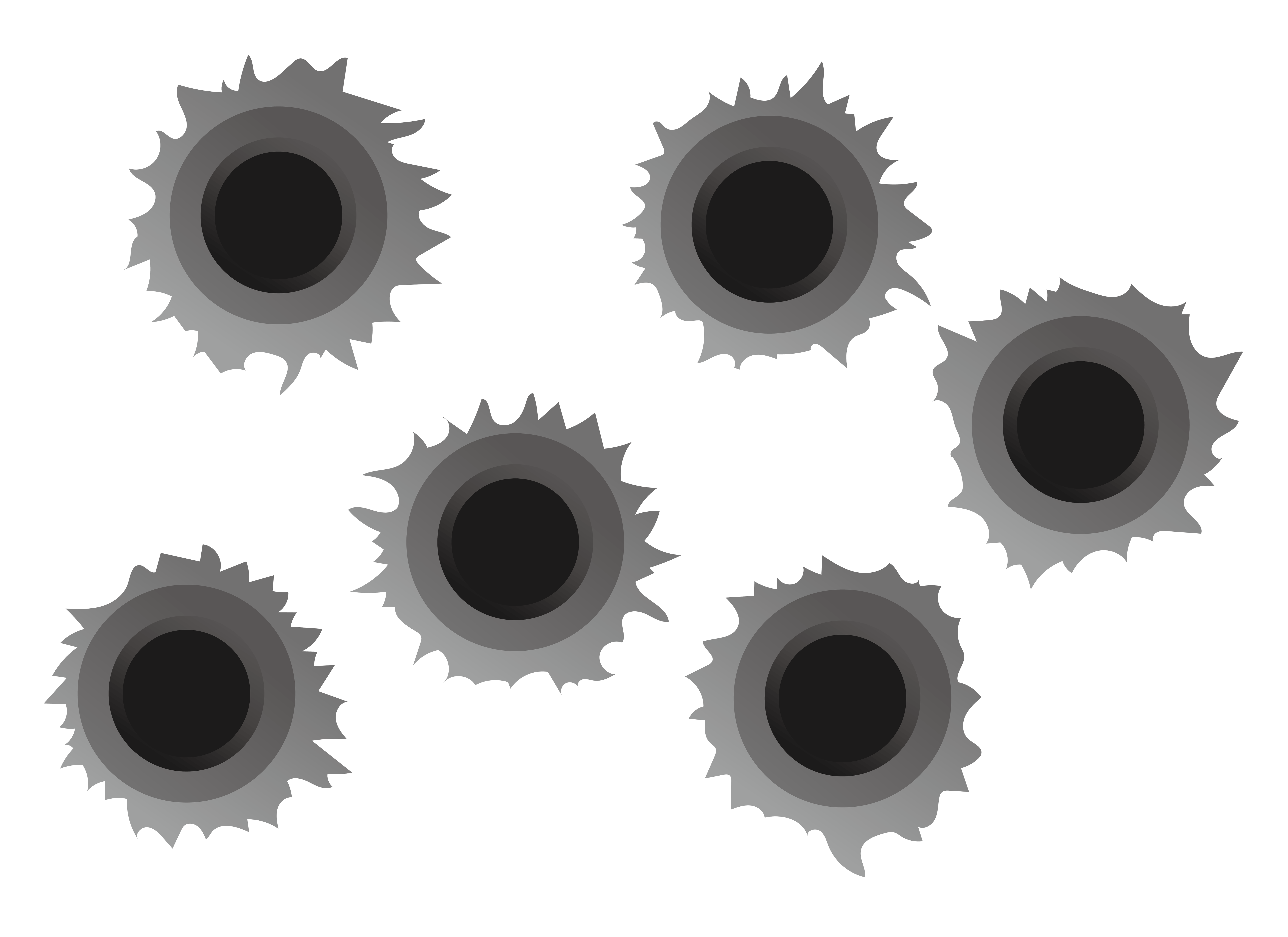 Bullet Holes Transparent PNG Image