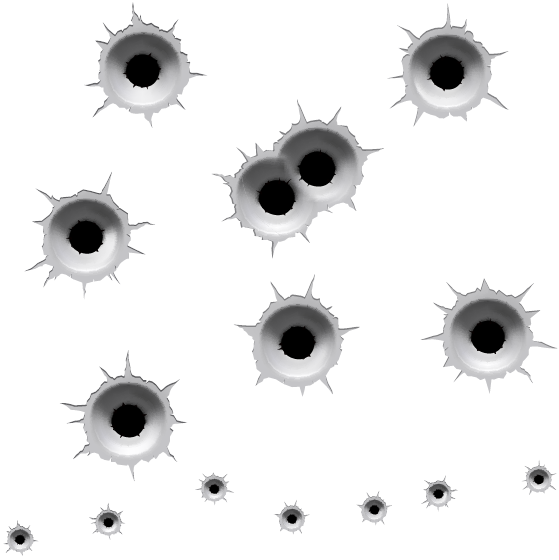 Bullet Holes Transparent PNG Image