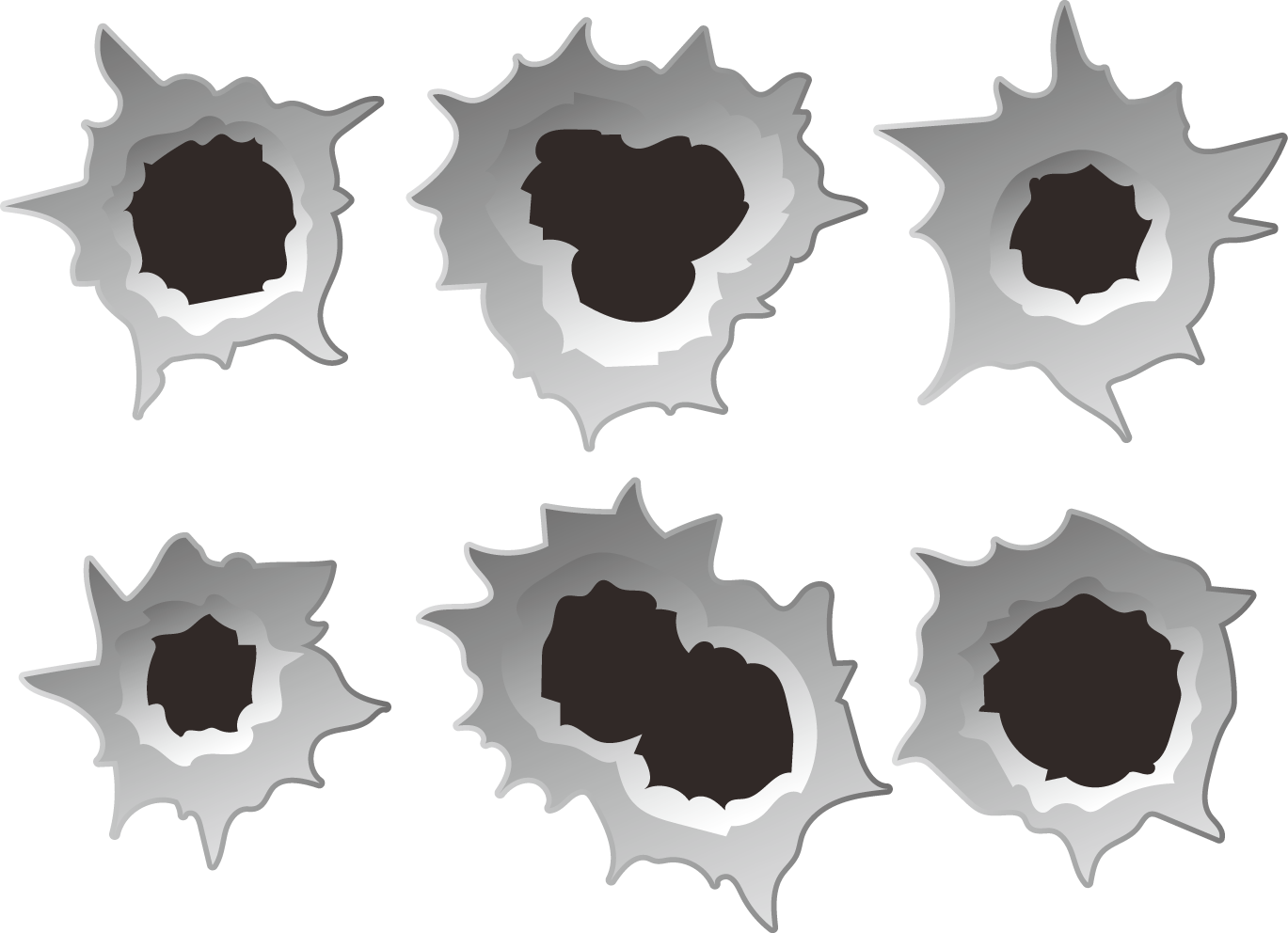 Bullet Holes Transparent PNG Image