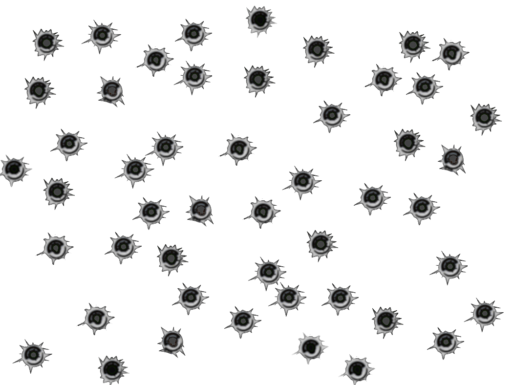 Bullet Holes Transparent PNG Image