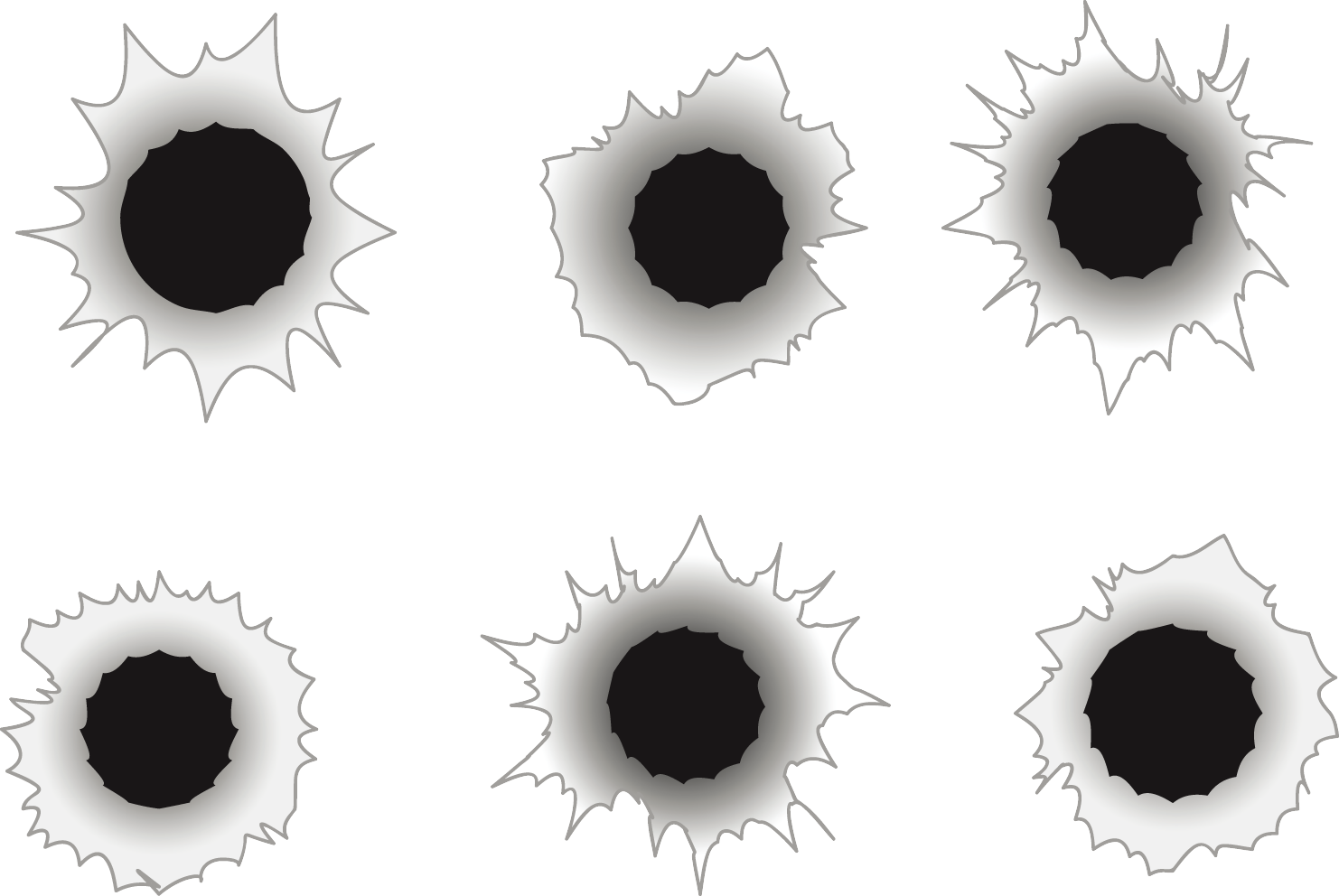 Bullet Holes Transparent PNG Image