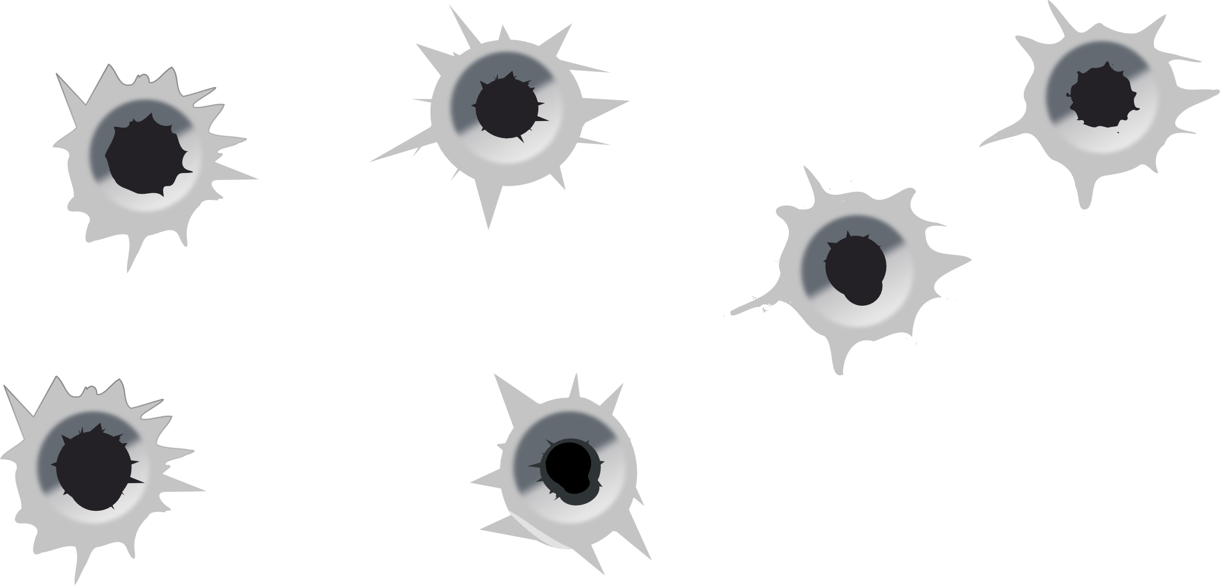 Bullet Holes Transparent PNG Image