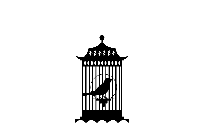 Caged Bird Transparent PNG Image
