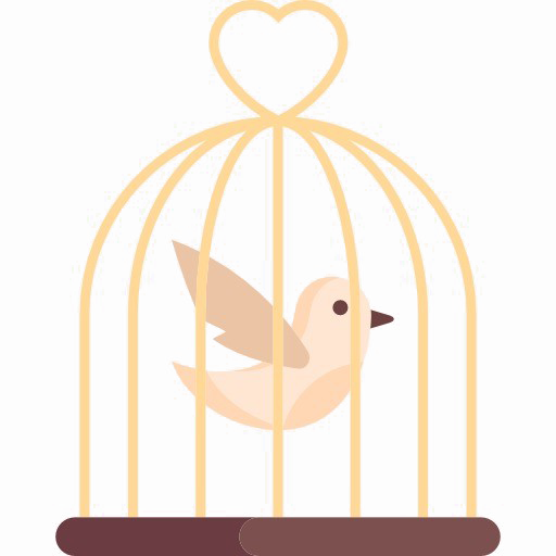 Caged Bird Transparent PNG Image