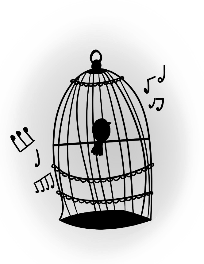 Caged Bird Transparent PNG Image