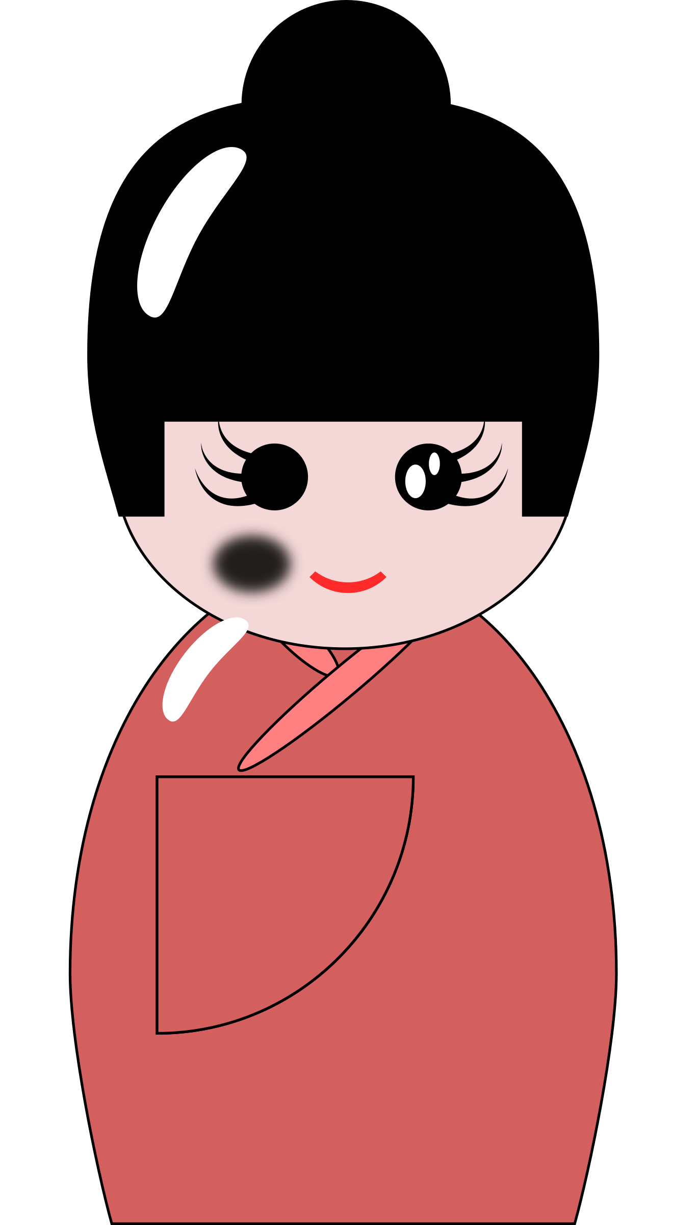 Japanese Doll Transparent PNG Image