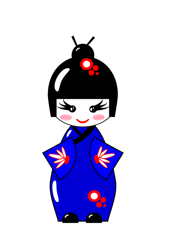 Japanese Doll Transparent PNG Image