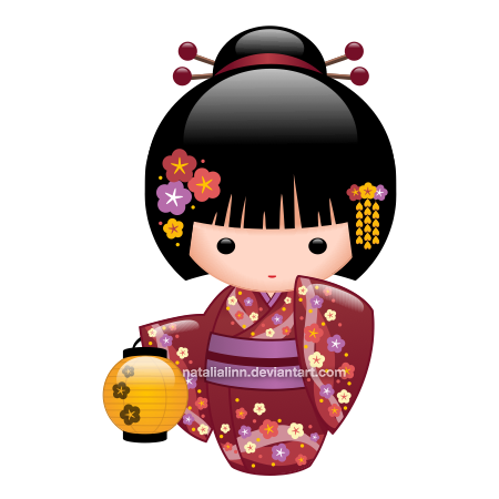 Japanese Doll Transparent PNG Image