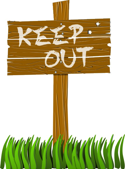 Keep Out Transparent PNG Image