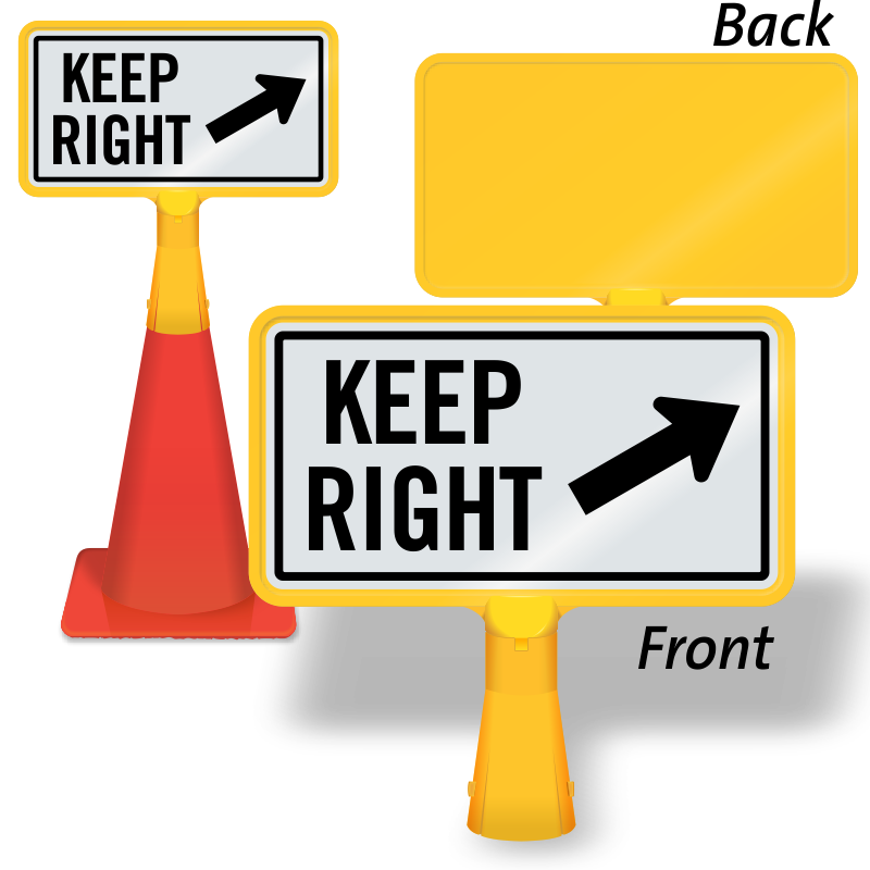 Keep Right Transparent PNG Image
