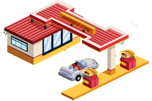 Gas Station Transparent PNG Image