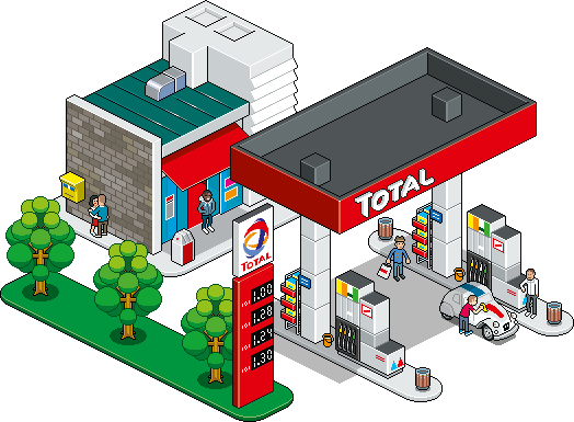 Gas Station Transparent PNG Image