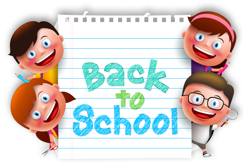 Back To School Kids Transparent PNG Image
