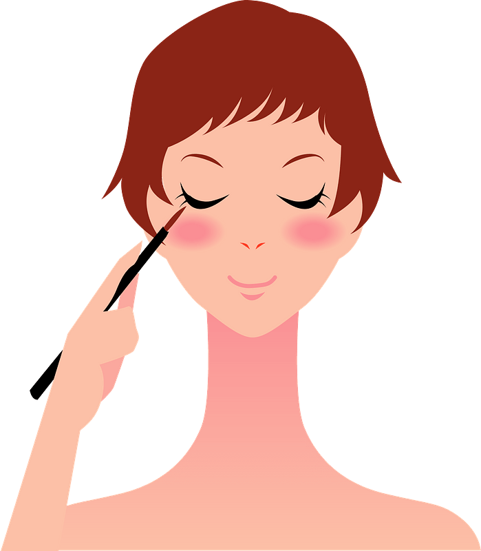 Doing Girl Makeup Transparent PNG Image