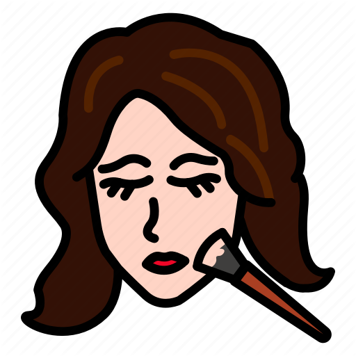 Doing Girl Vector Makeup Transparent PNG Image