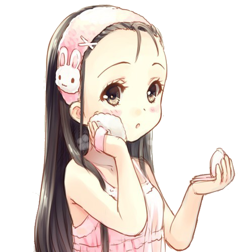 Doing Girl Vector Makeup Transparent PNG Image