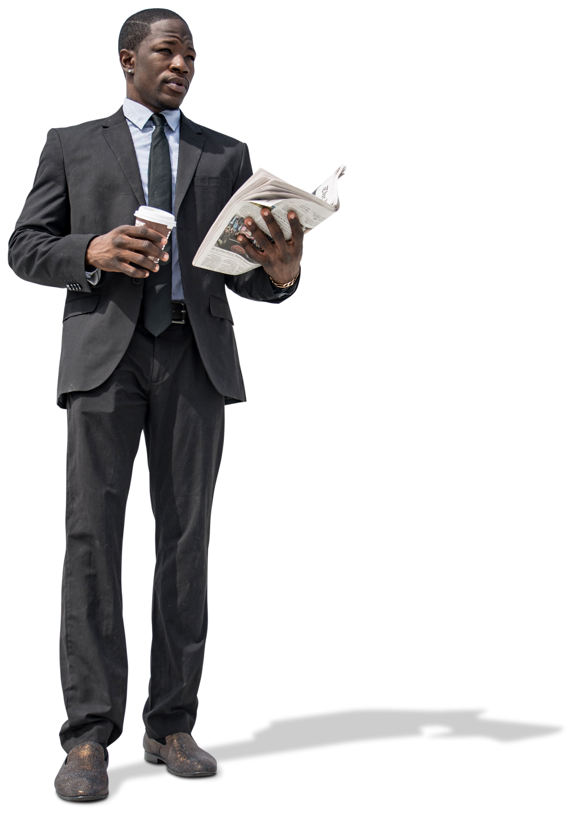 Standing Man Business Suit Transparent PNG Image