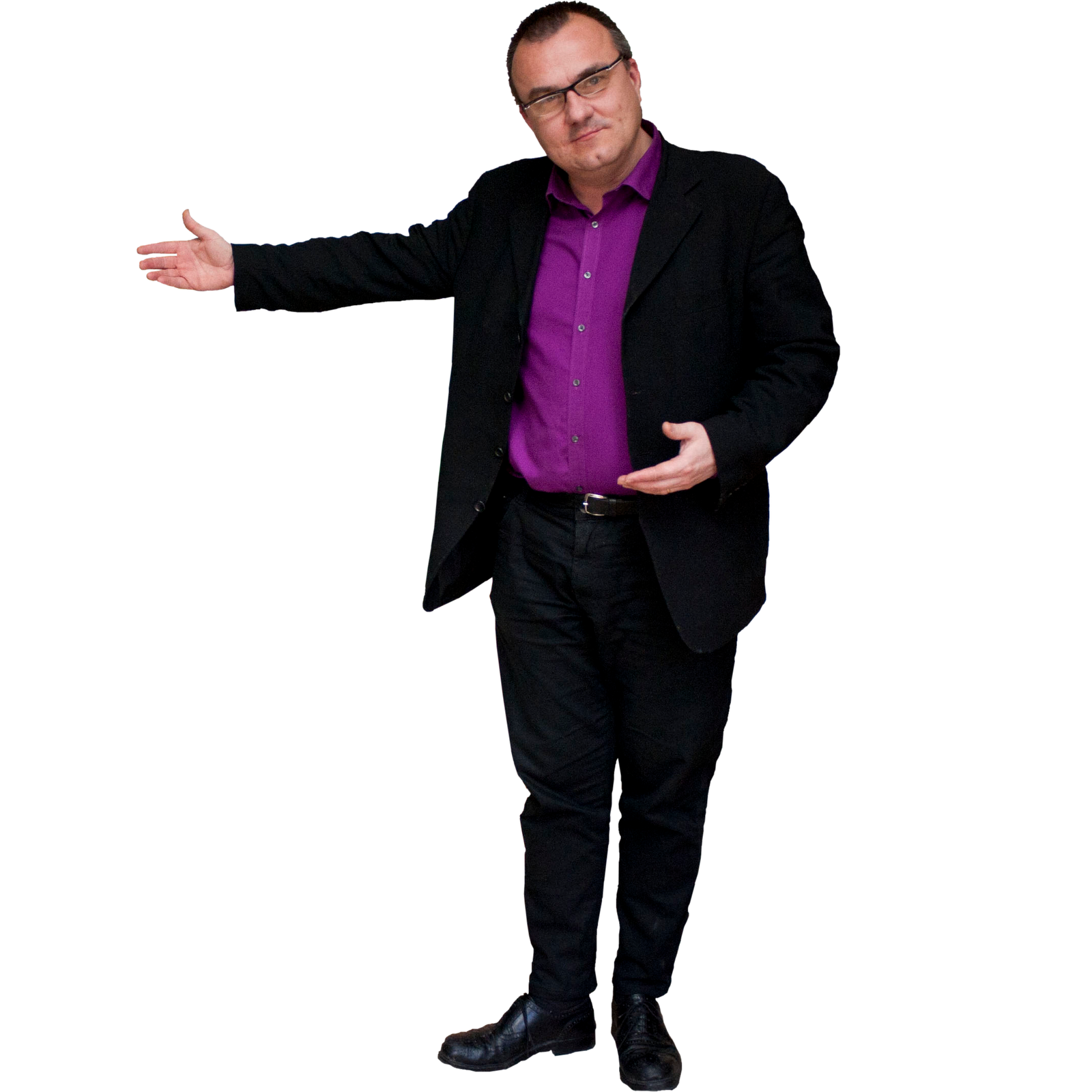 Standing Man Business Suit Transparent PNG Image