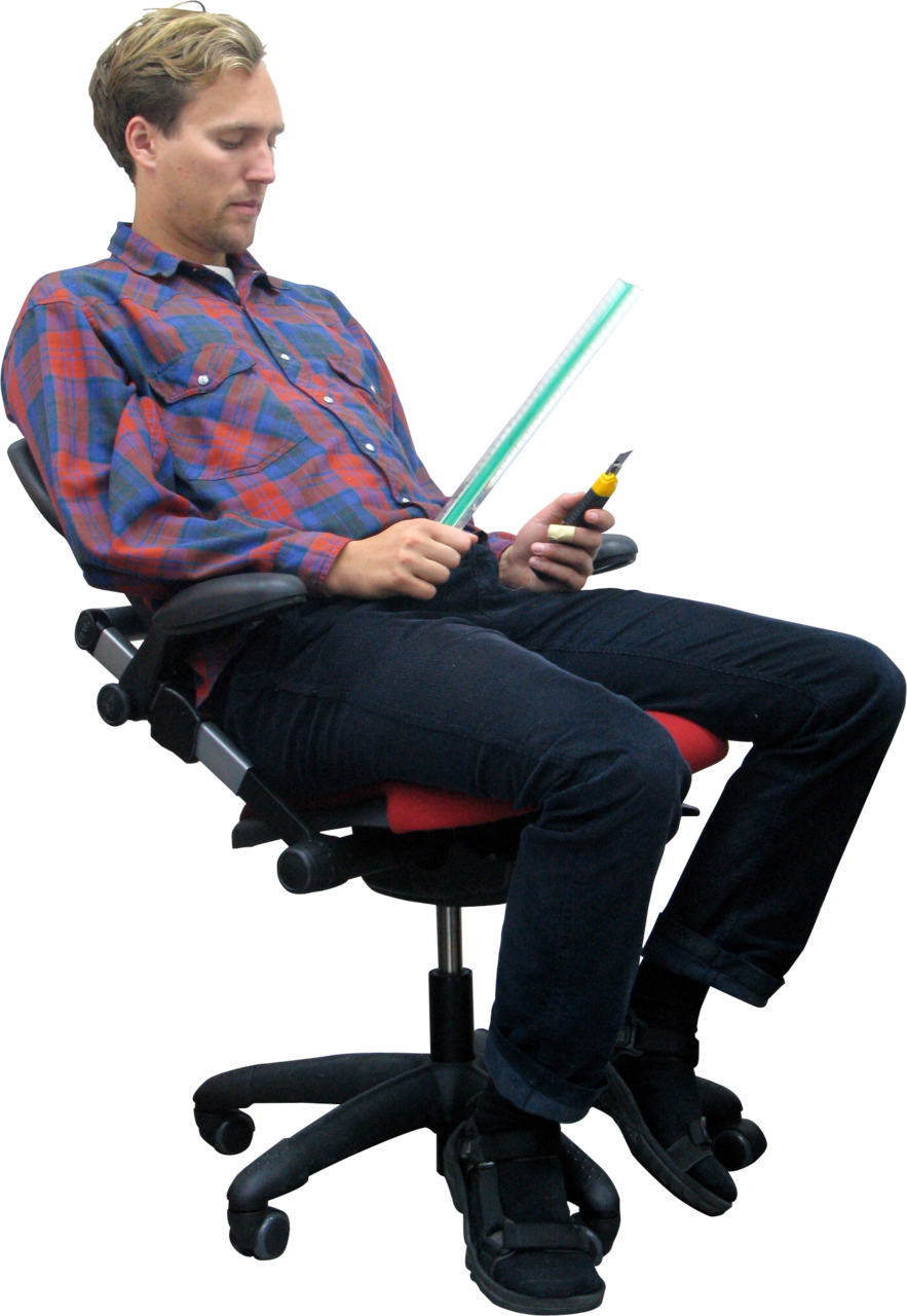 Sitting Man Transparent PNG Image