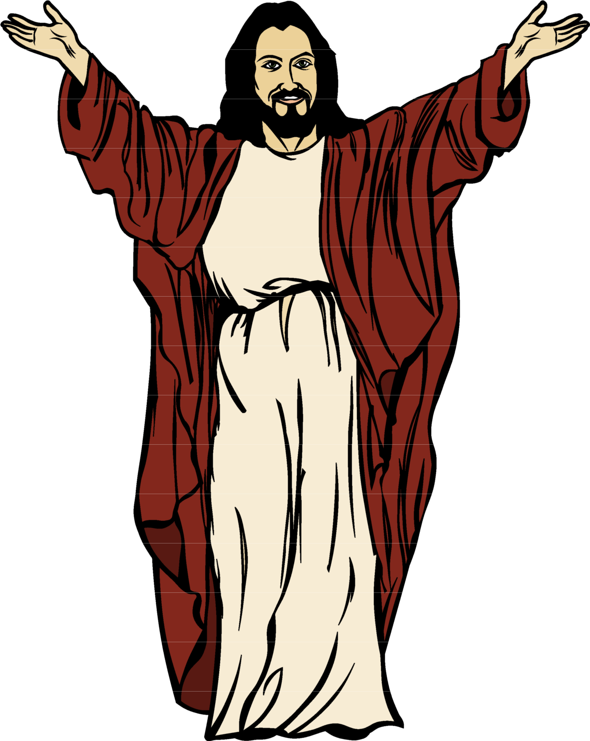 Christ Drawing Cartoon Jesus Transparent PNG Image