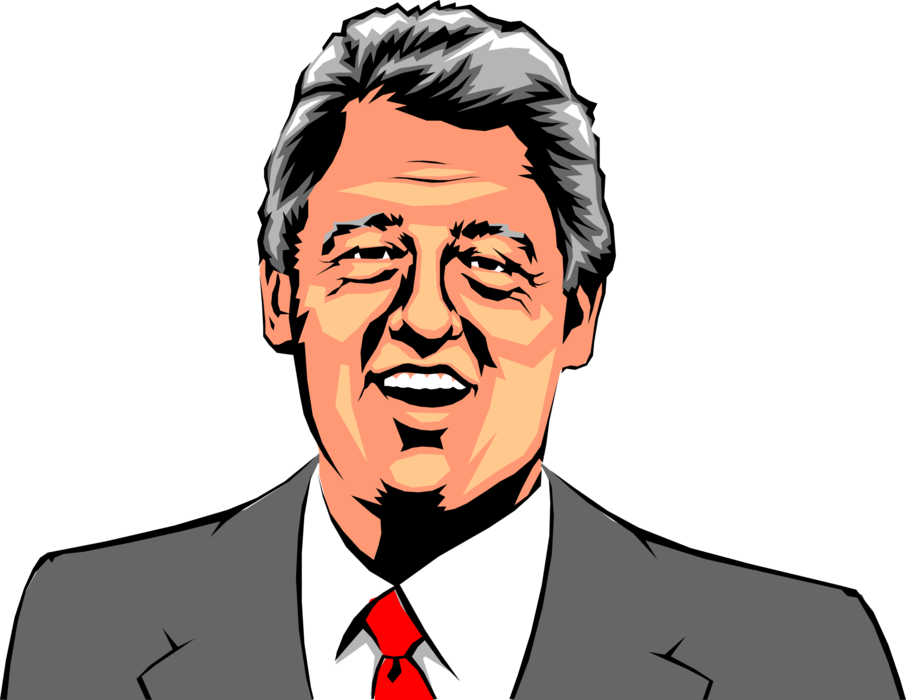 United Clinton Of Bill States Facial President Transparent PNG Image