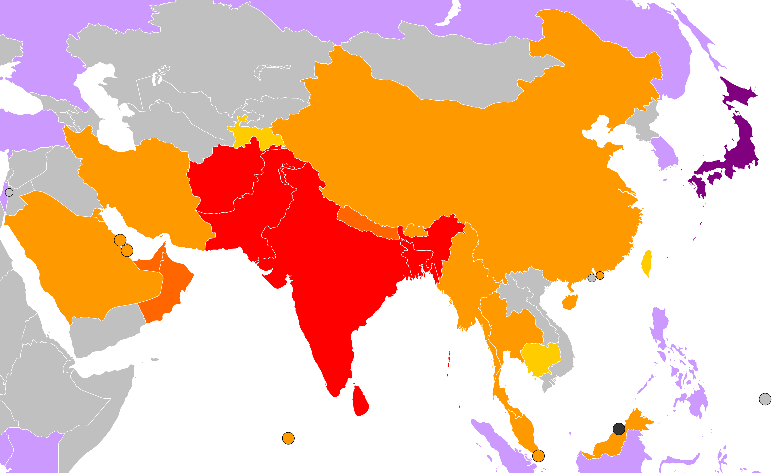Map Asia Transparent PNG Image