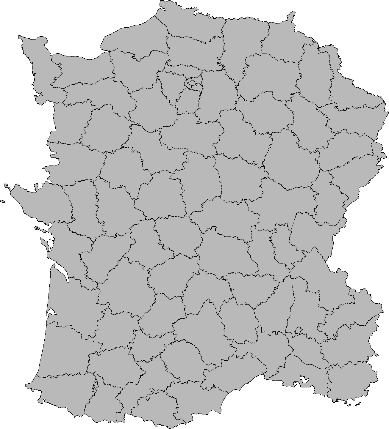 Map Region France Transparent PNG Image