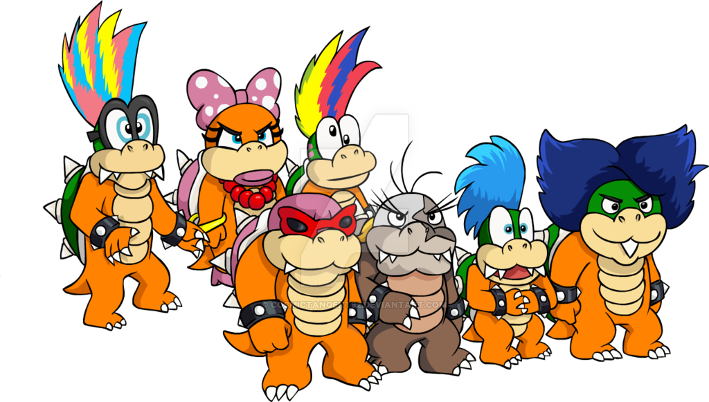 Mario Super Bros Koopalings Transparent PNG Image